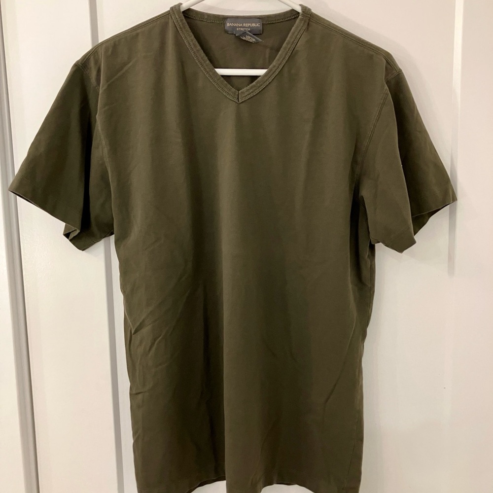 Banana Republic Green Short Sleeve Tee